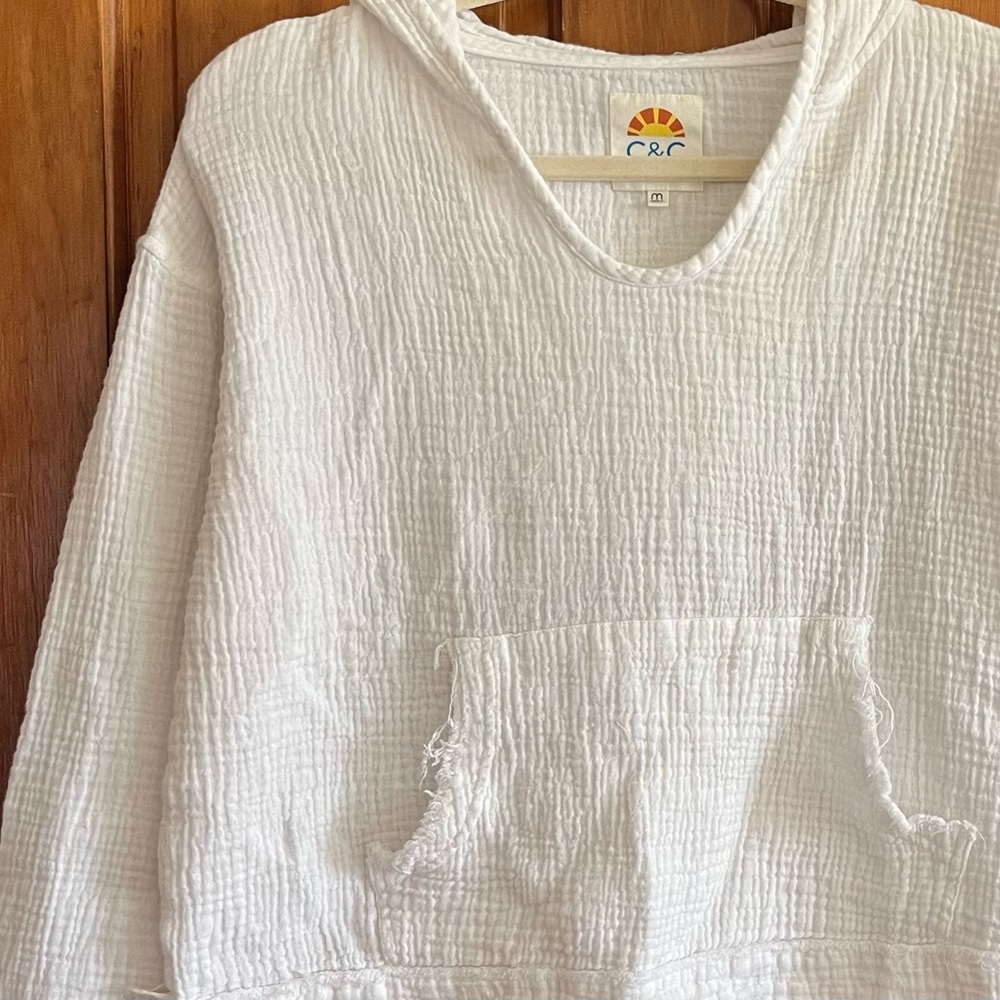 C&C California White lightweight hoodie